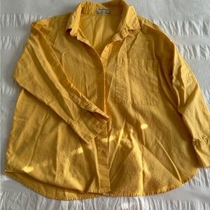 Oversized Linen-Blend Shirt